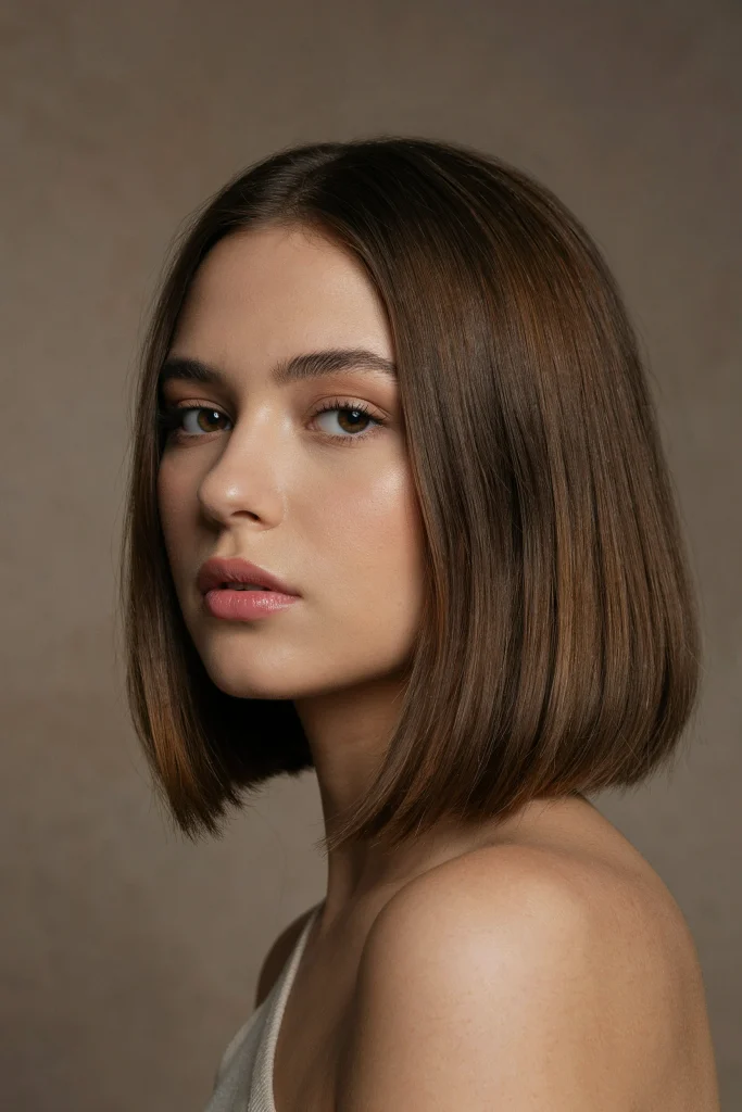  Angled Blunt Bob with Longer Front Pieces