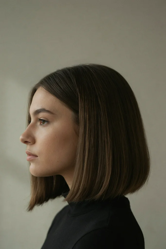 Angled Italian Bob for a Modern Edge