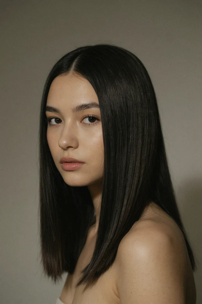  Ash Blonde Sleek Straight Hair