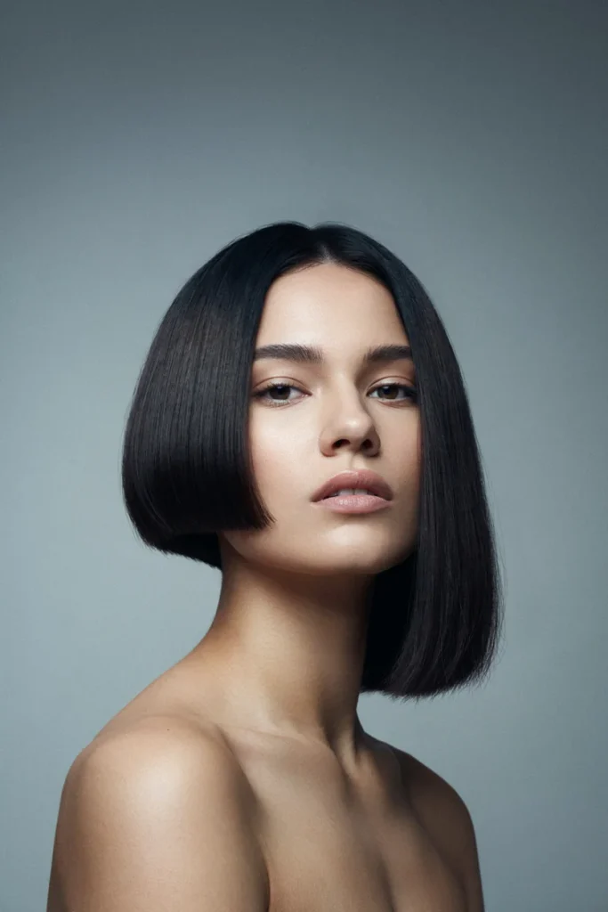 22 Blunt Bob Styles That Are Fresh & Modern asymmetrical blunt bob
