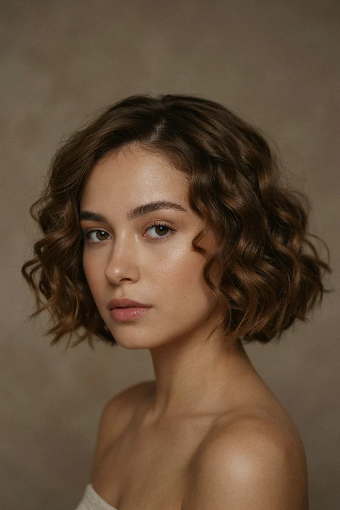 Blunt Bob with Soft Curls