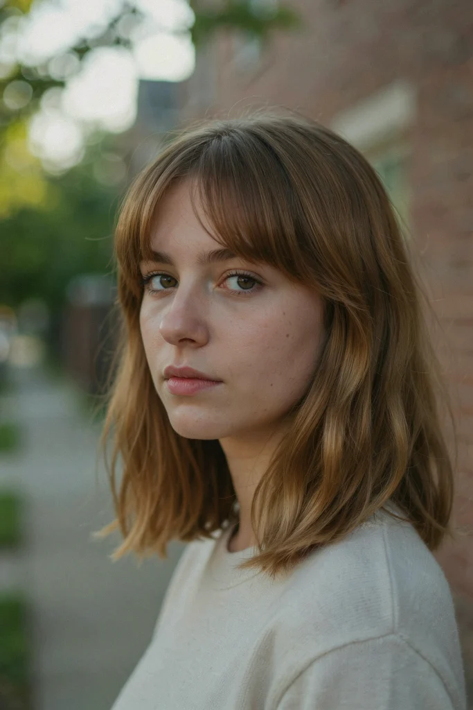  Blunt Lob with Micro Bangs