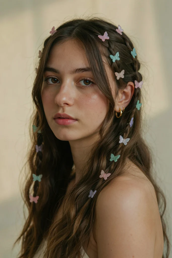  Butterfly Clip Curtain Bangs Style
