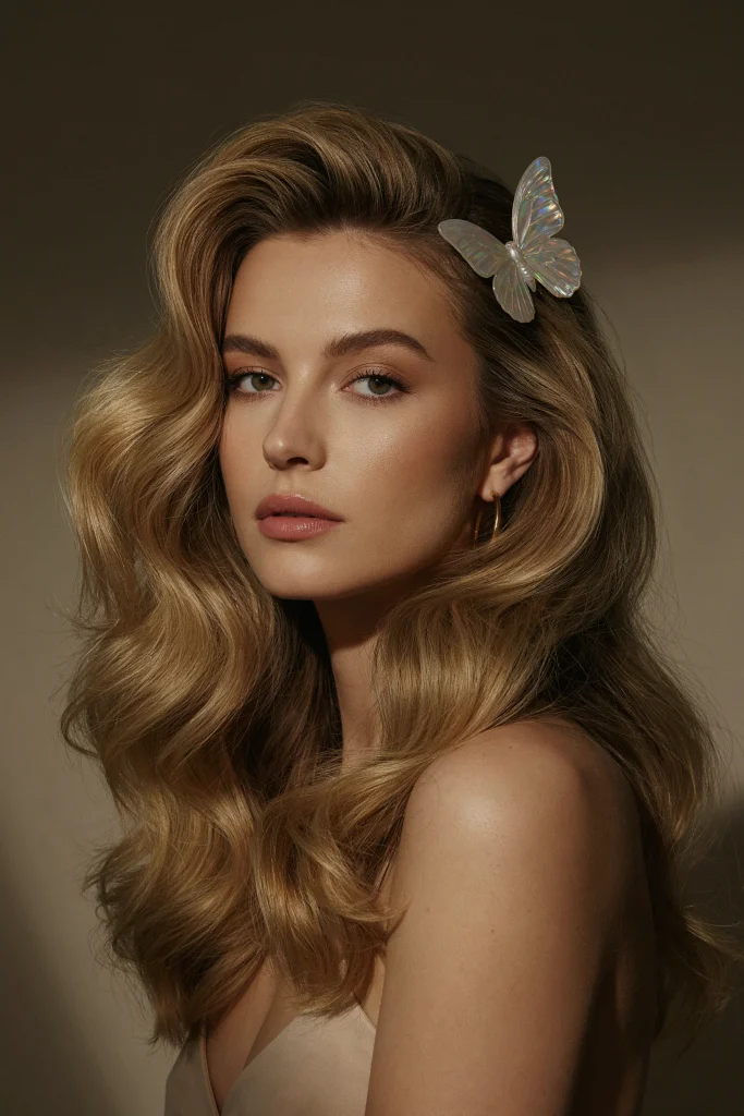 Butterfly Clip Formal Blowout