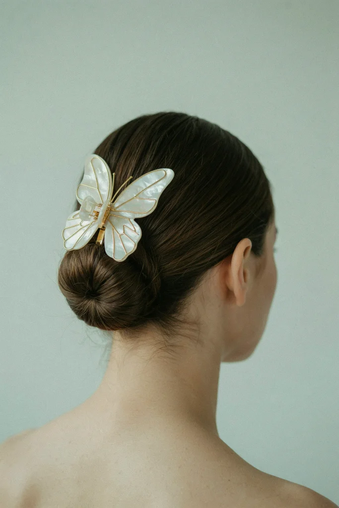  Butterfly Clip Low Bun