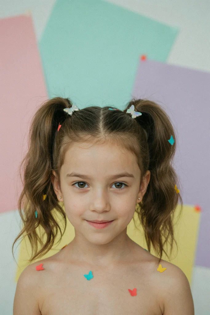  Butterfly Clip Pigtails