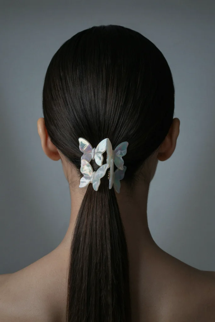  Trendy Butterfly Hair Looks  Butterfly Clip Ponytail