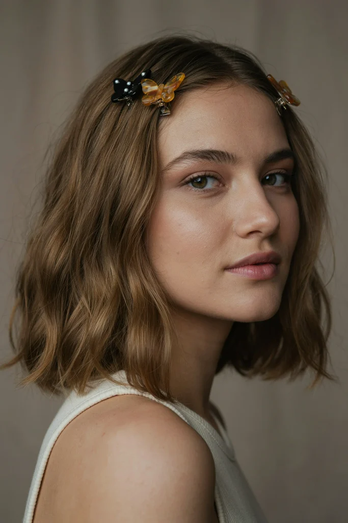  Butterfly Clip Textured Lob