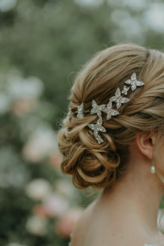Butterfly Clip Wedding Guest Hair