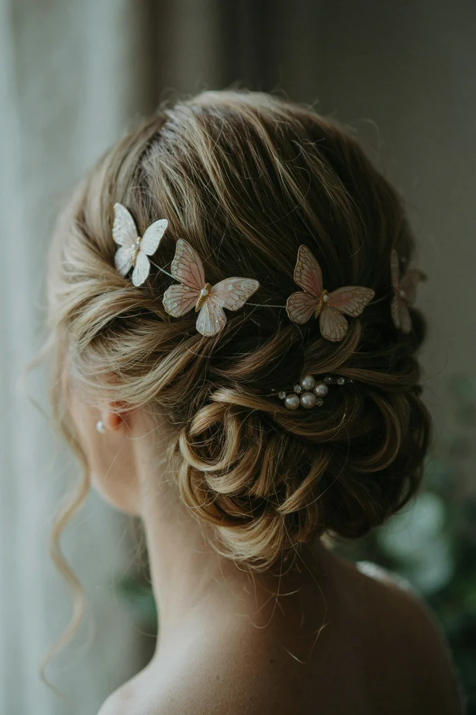 Butterfly Hair Vine Bridal Style
