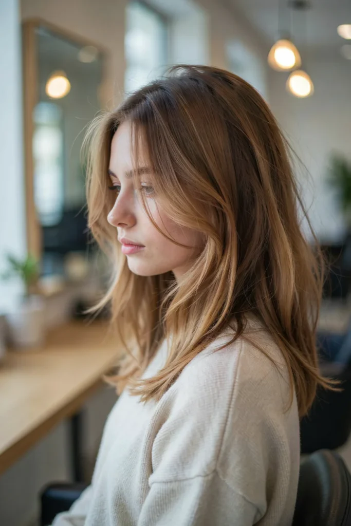 Butterfly Layers for Fine Hair