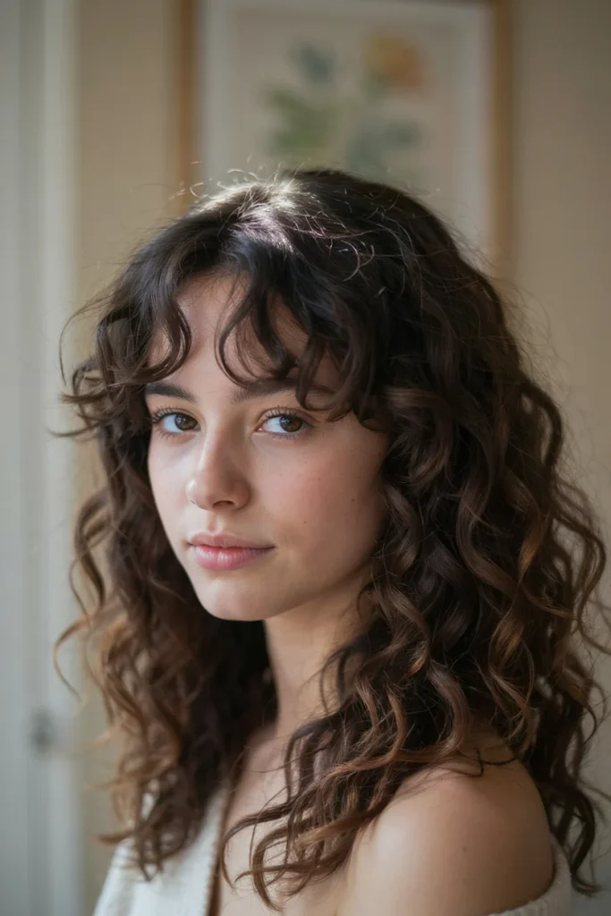  Butterfly Layers on Curly Hair