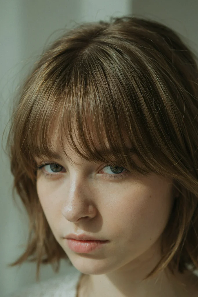 Choppy Wispy Butterfly Bangs