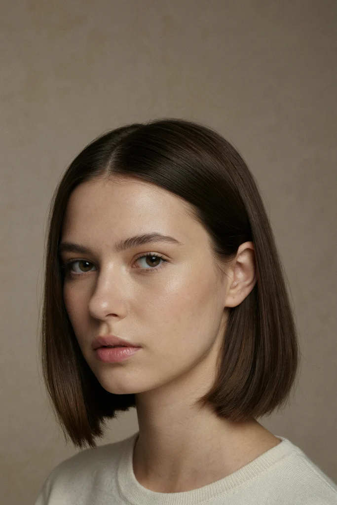 Classic Chin-Length Blunt Bob