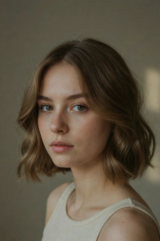  Cloud Bob with Side-Swept Bangs