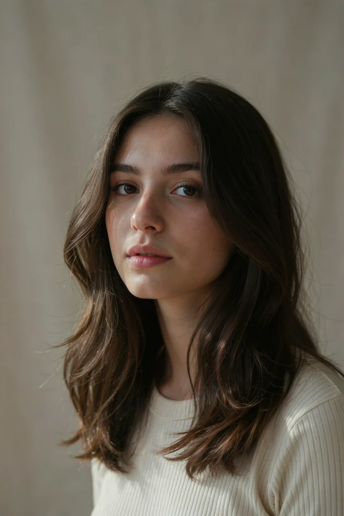collarbone lob for thick hair