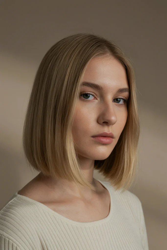 collarbone lob with face framing layers