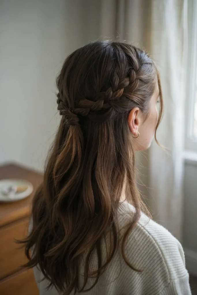 Corset Braid Half-Up Half-Down
