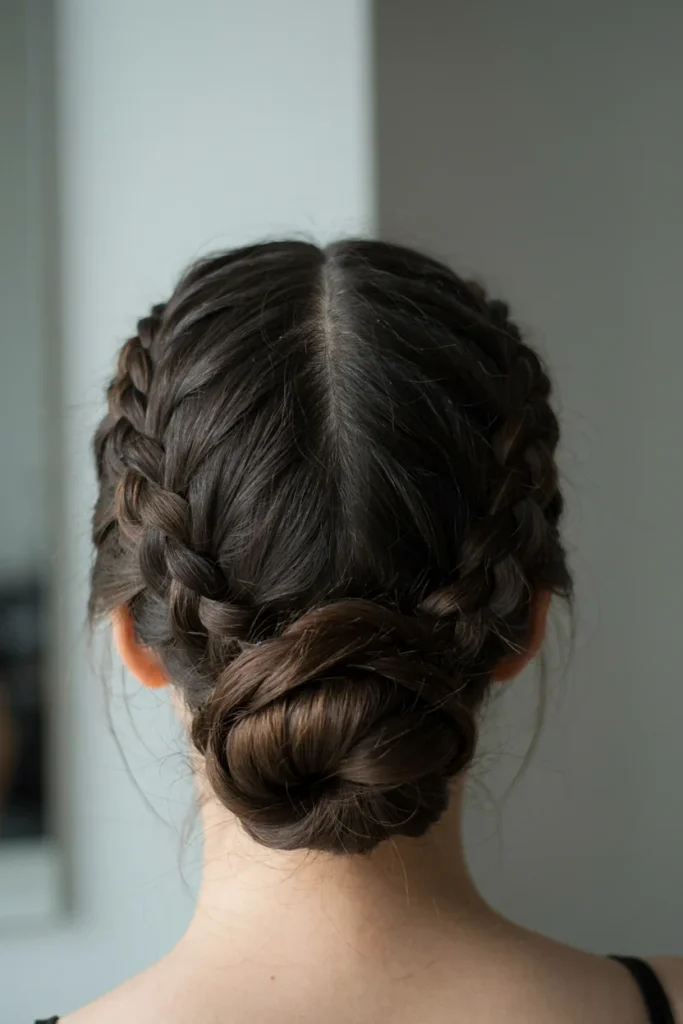  Corset Braid Low Bun