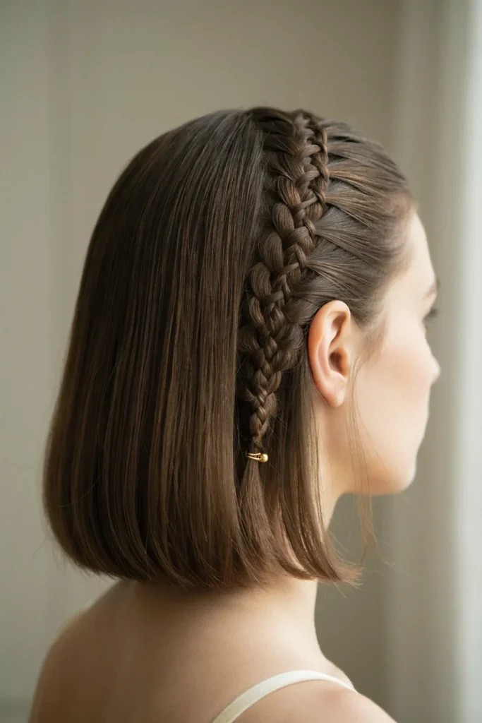  Corset Braid on Short Hair