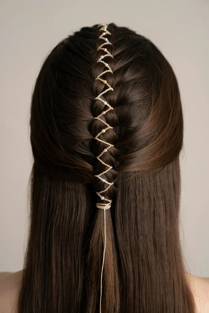  Corset Braid with Beads