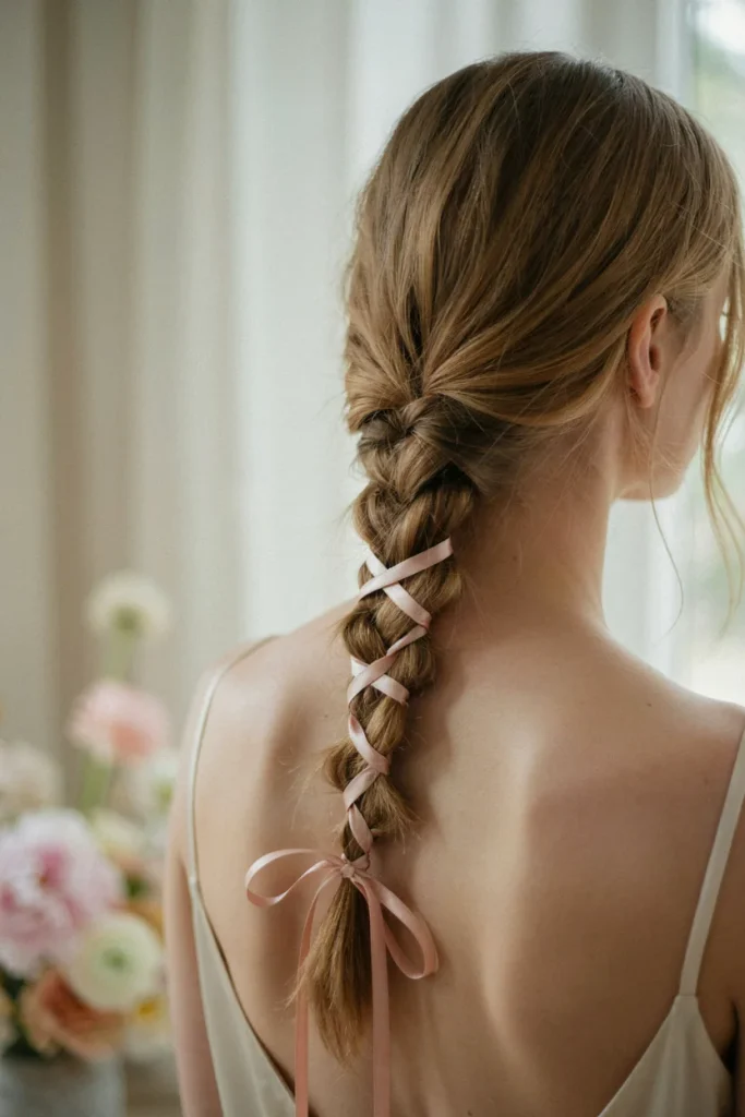 Corset Braid with Ribbon