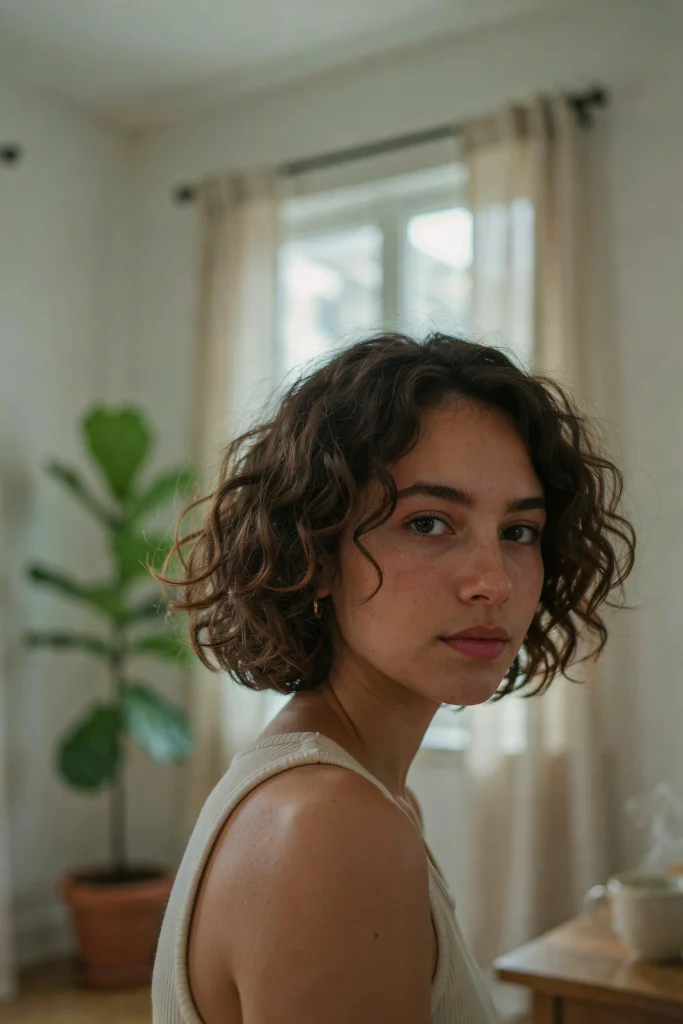 Curly Italian Bob for Natural Texture