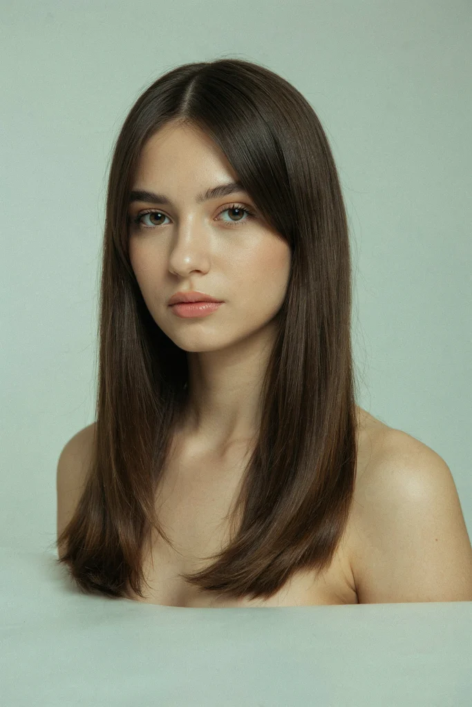 25 Long Layers with Curtain Bangs to Copy Now Curtain Bangs on Straight Long Layers