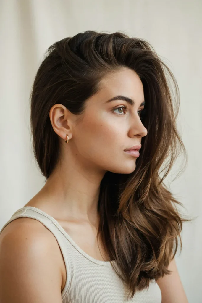 23 Open Hairstyles for a Cute Everyday Look Deep Side Part Open Hairstyle