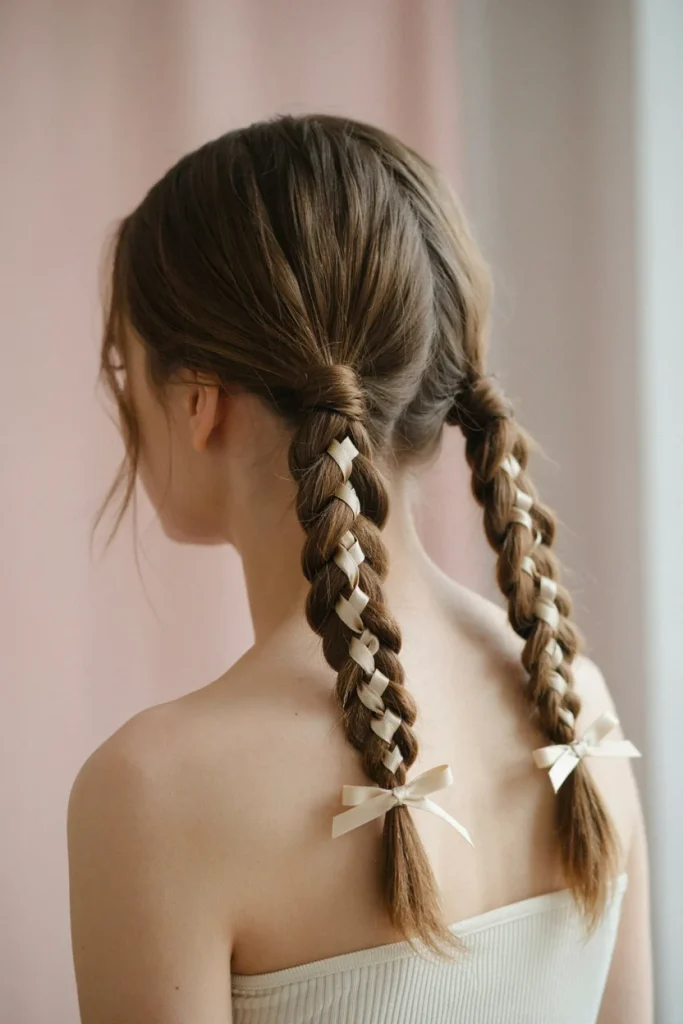  Double Corset Braid Pigtails