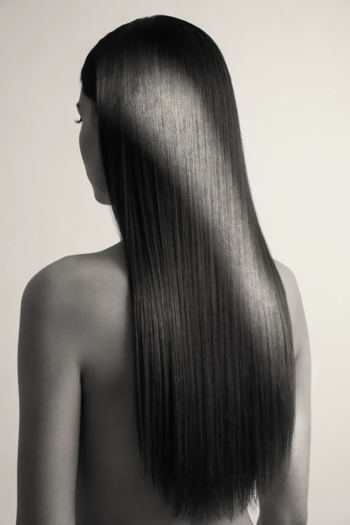 Glossy Straight Hair