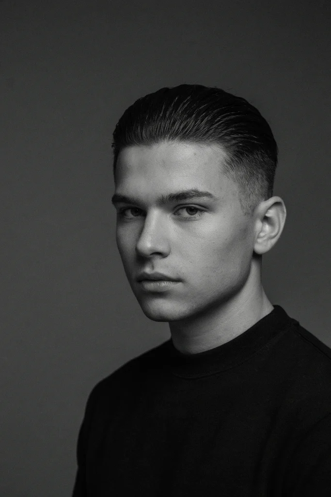  Grown-Out Crop with Slicked-Back Styling