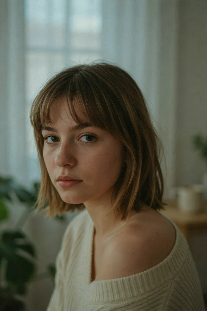 Grown-Out Crop with Textured Fringe