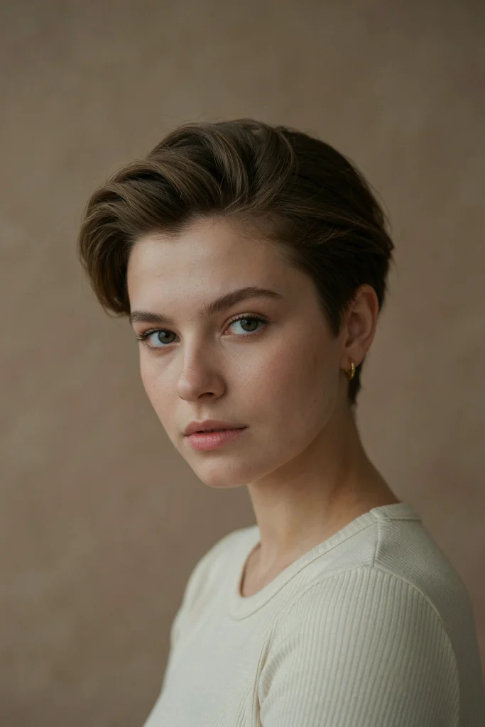 Grown-Out Pixie Crop with Length on Top