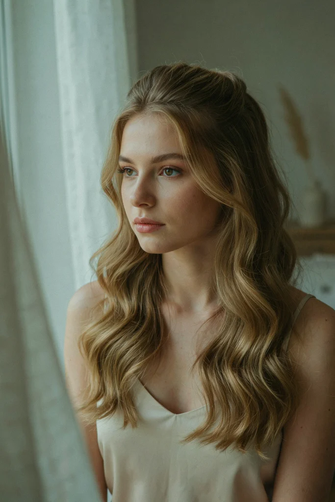  Half-Up Blowout Style