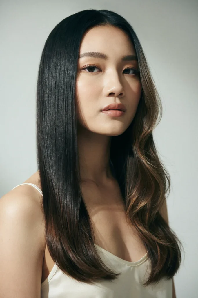Half-Wavy, Half-Sleek Open Hair