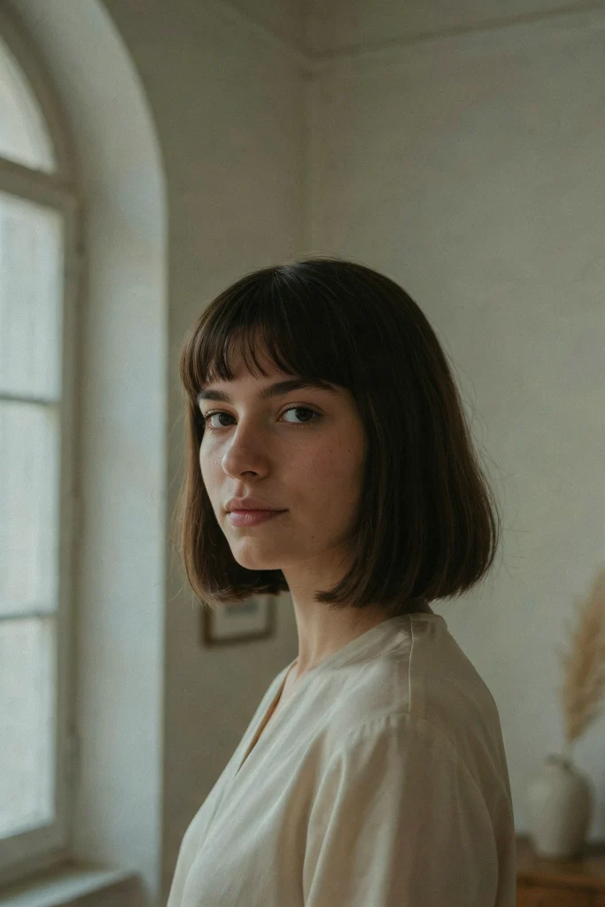 Italian Bob with Full Fringe