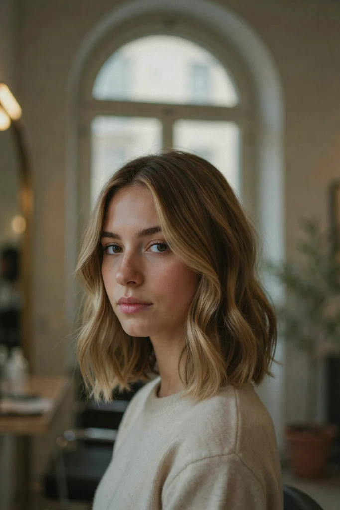  Italian Bob with Highlights and Balayage
