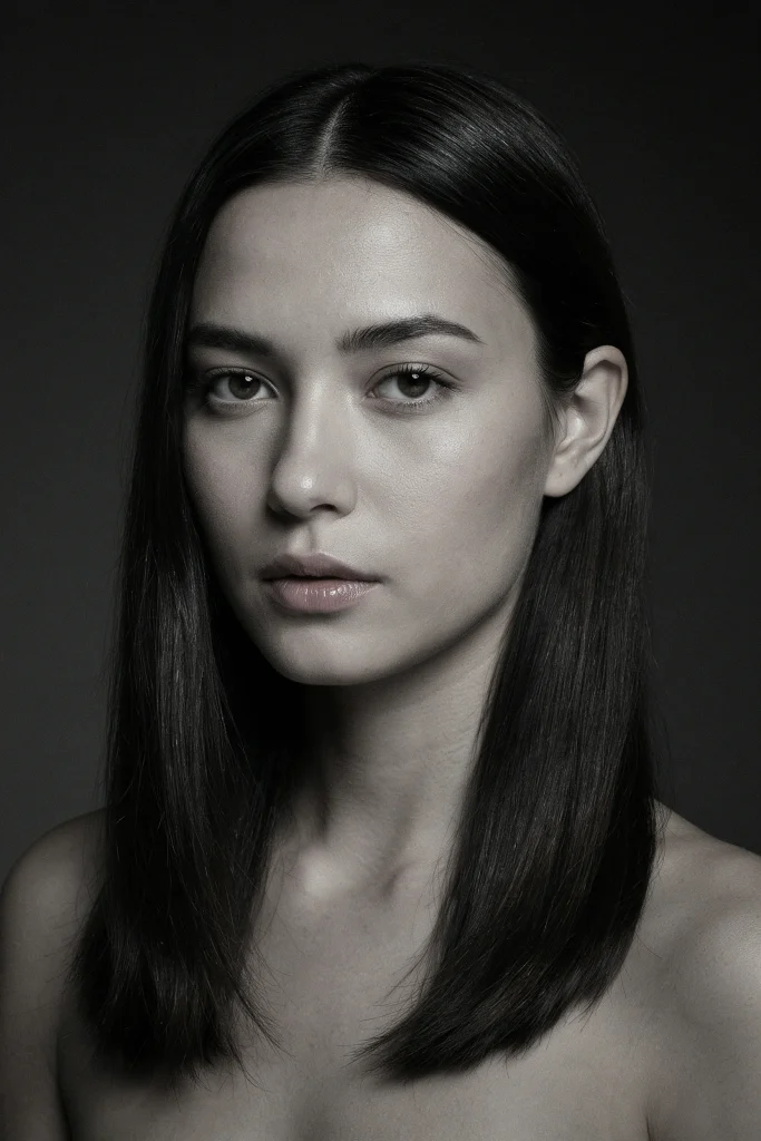 23 Glossy Straight Hair Looks That Shine Bright jet black mirror shine straight hair