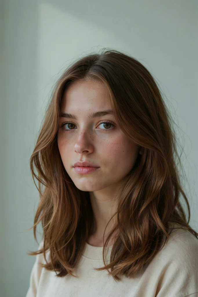 layered collarbone lob for volume