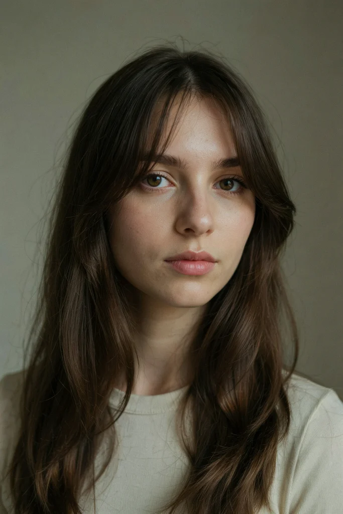 25 Long Layers with Curtain Bangs to Copy Now Long Layers with Curtain Bangs for Square Faces