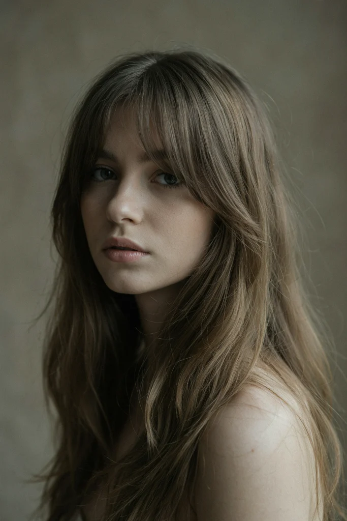 25 Long Layers with Curtain Bangs to Copy Now Long Layers with Curtain Bangs on Thick Hair