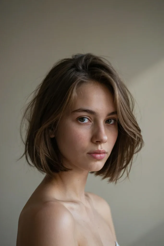 low maintenance short layered cut