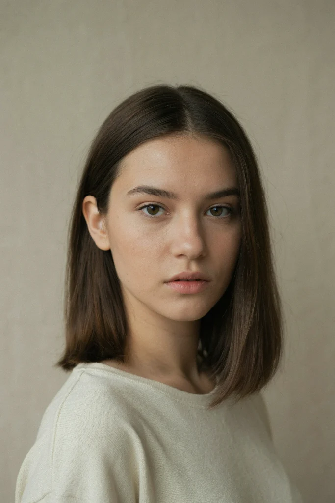 23 Glossy Straight Hair Looks That Shine Bright office ready glossy straight hair