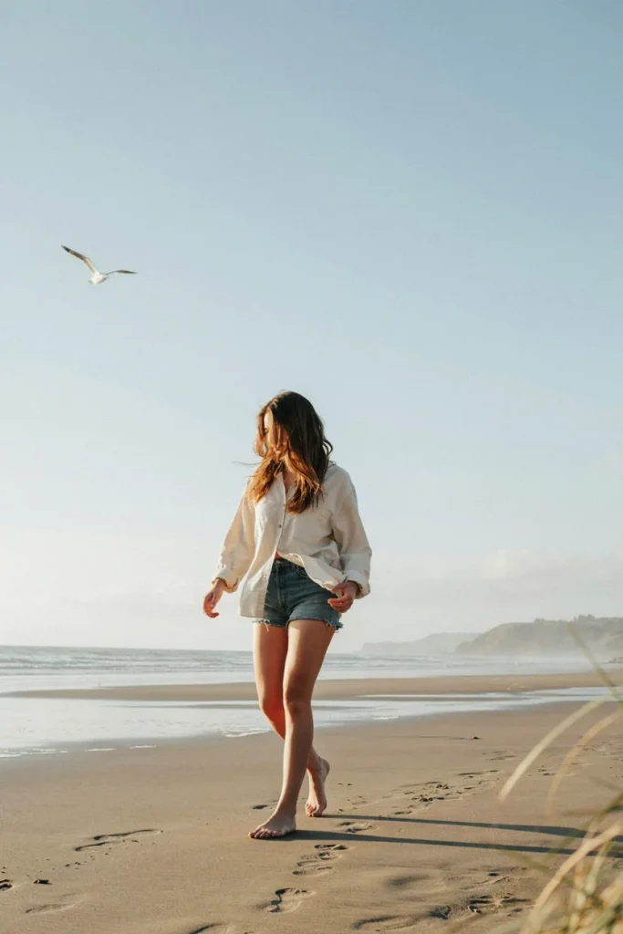 open hair with beachy waves