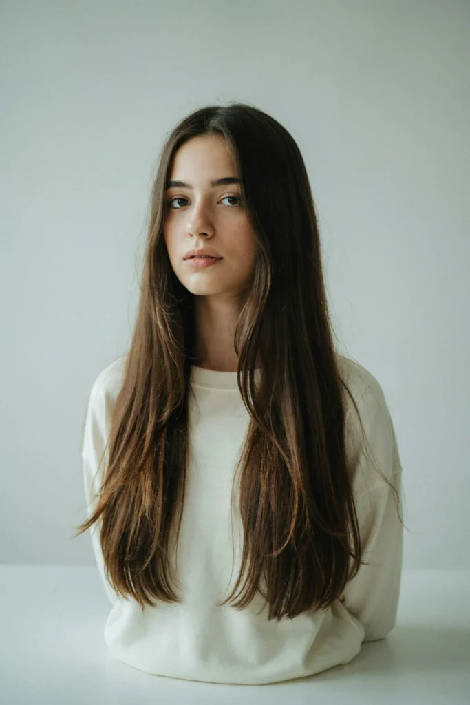 Open Hair with Face-Framing Layers