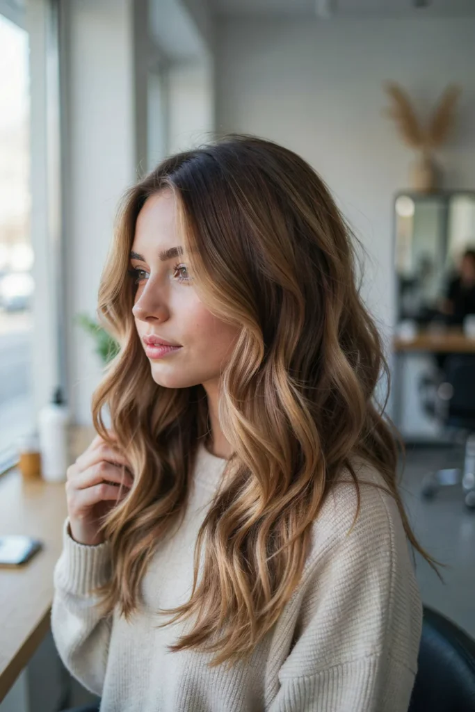 Open Hair with Subtle Balayage Highlights
