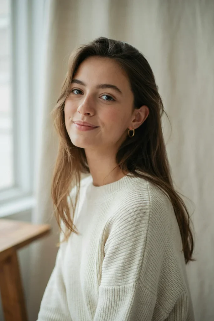 open hairstyle for fine hair