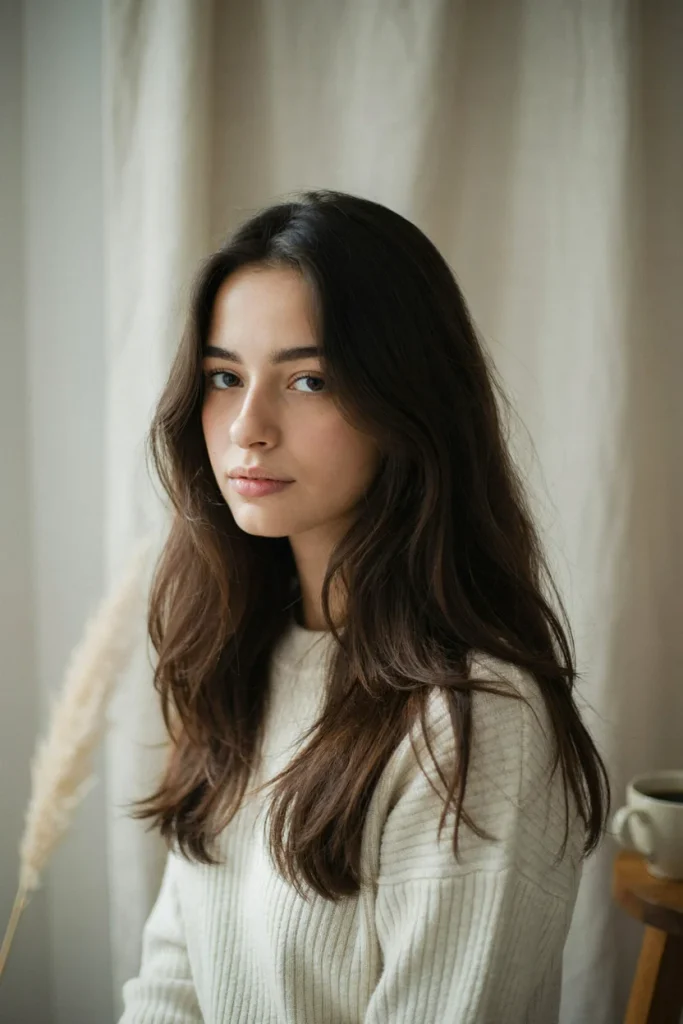open hairstyle for thick hair