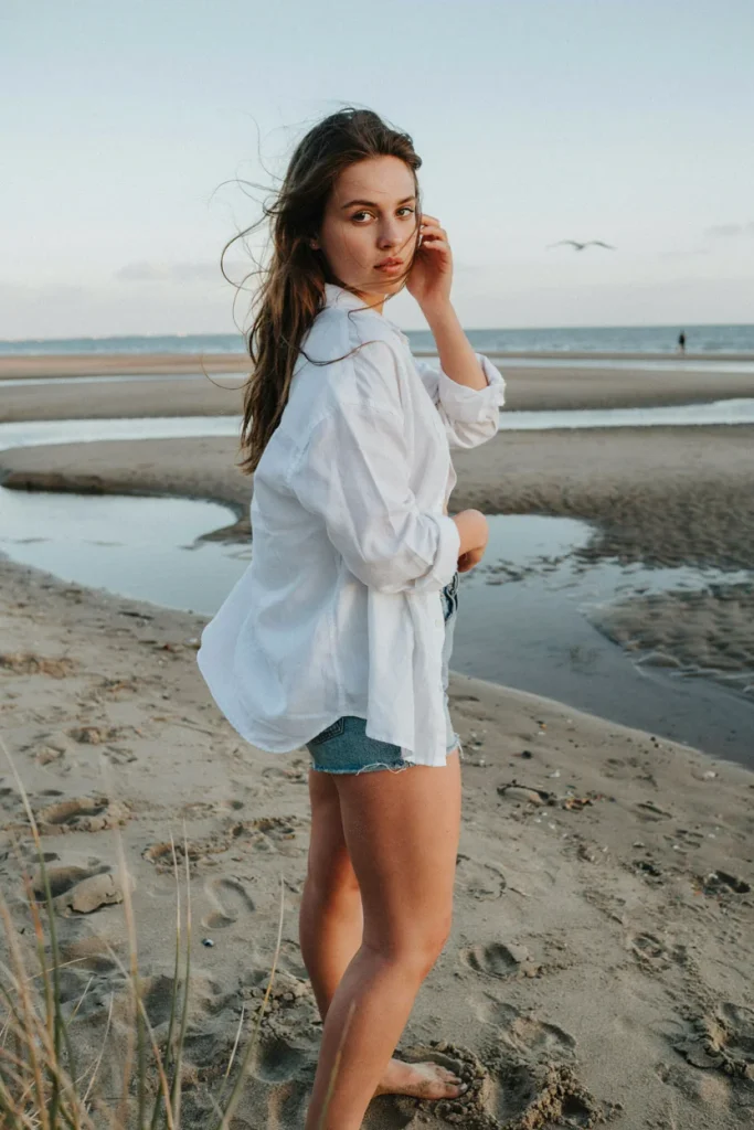 open hairstyle with beach inspired texture